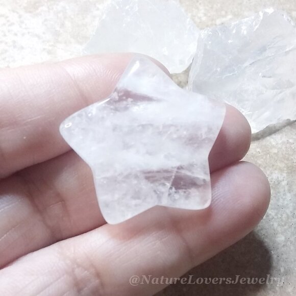Rock Crystal Quartz Bundle: 1 Star + 2 Chunks!!! Reiki Meditation Altars - Picture 5 of 11